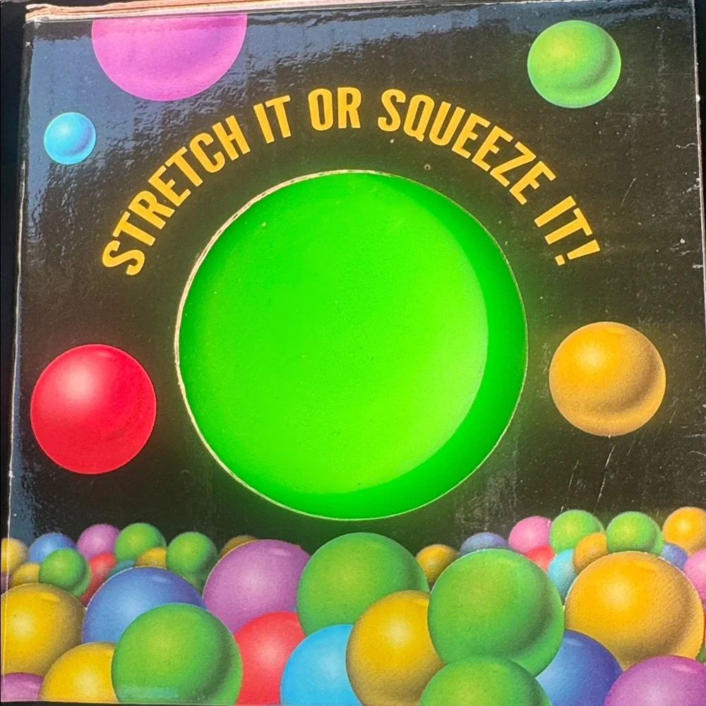 Stretch It or Squeeze It! Bright Green Party Favor Stress Ball